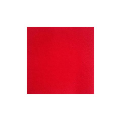 33×33 cm 2 Katlı 1/4 Kare Katlama Kırmızı Peçete