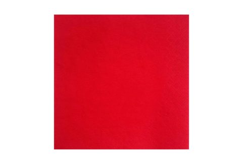 33×33 cm 2 Katlı 1/4 Kare Katlama Kırmızı Peçete