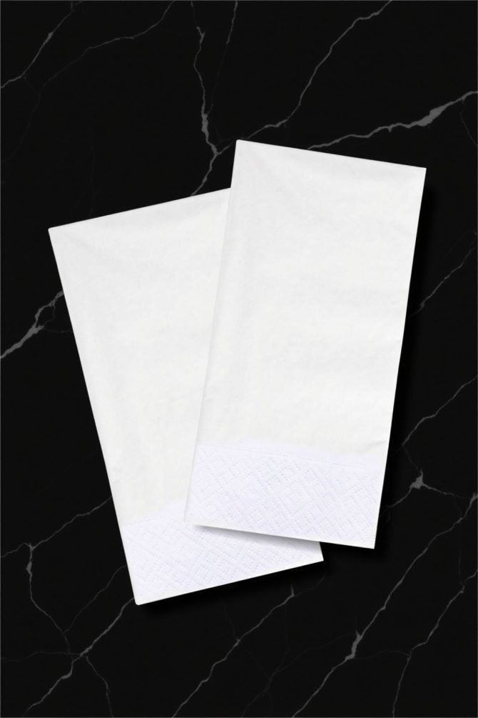 33 x 33 cm 2 Katlı 1/8 Garson Katlama Peçete