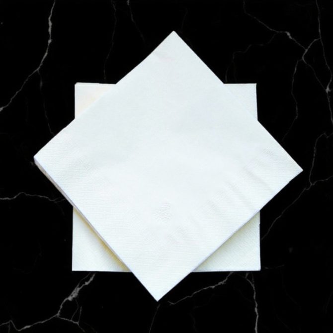 30×30 cm Tek Katlı 1/4 Kare Katlama Peçete