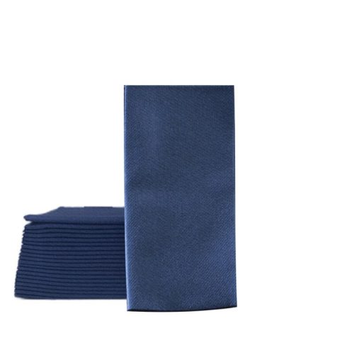 40×40 cm 1/8 Garson Katlama Lacivert Airlaid Peçete