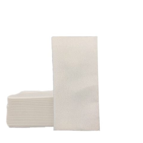 40×40 cm 1/8 Garson Katlama Bej Airlaid Peçete