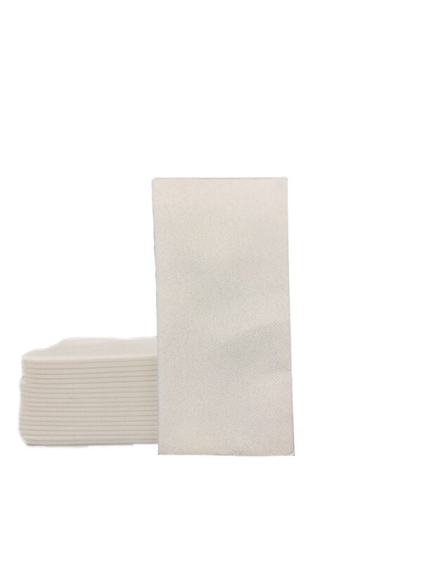 40×40 cm 1/8 Garson Katlama Bej Airlaid Peçete