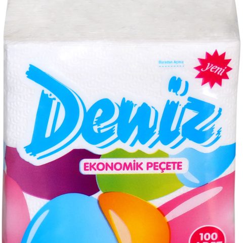 Deniz Ekonomik Peçete 24×23 cm 1/4 Kare Kare Katlama